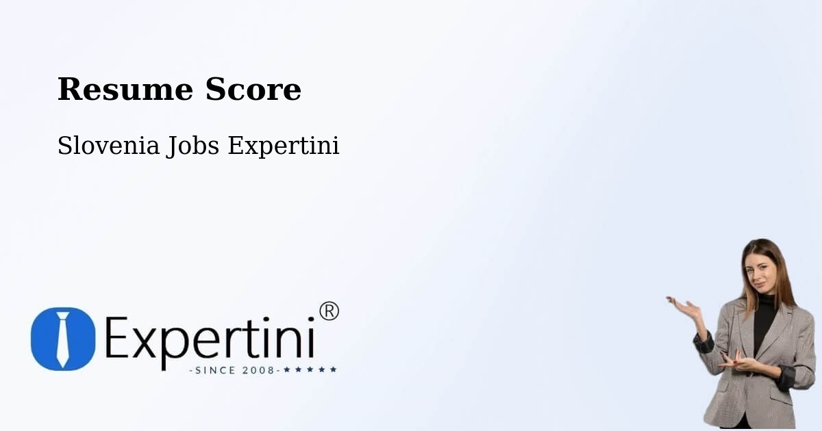Resume Score & Job Description Match Tool – Šempas - Slovenia Jobs Expertini